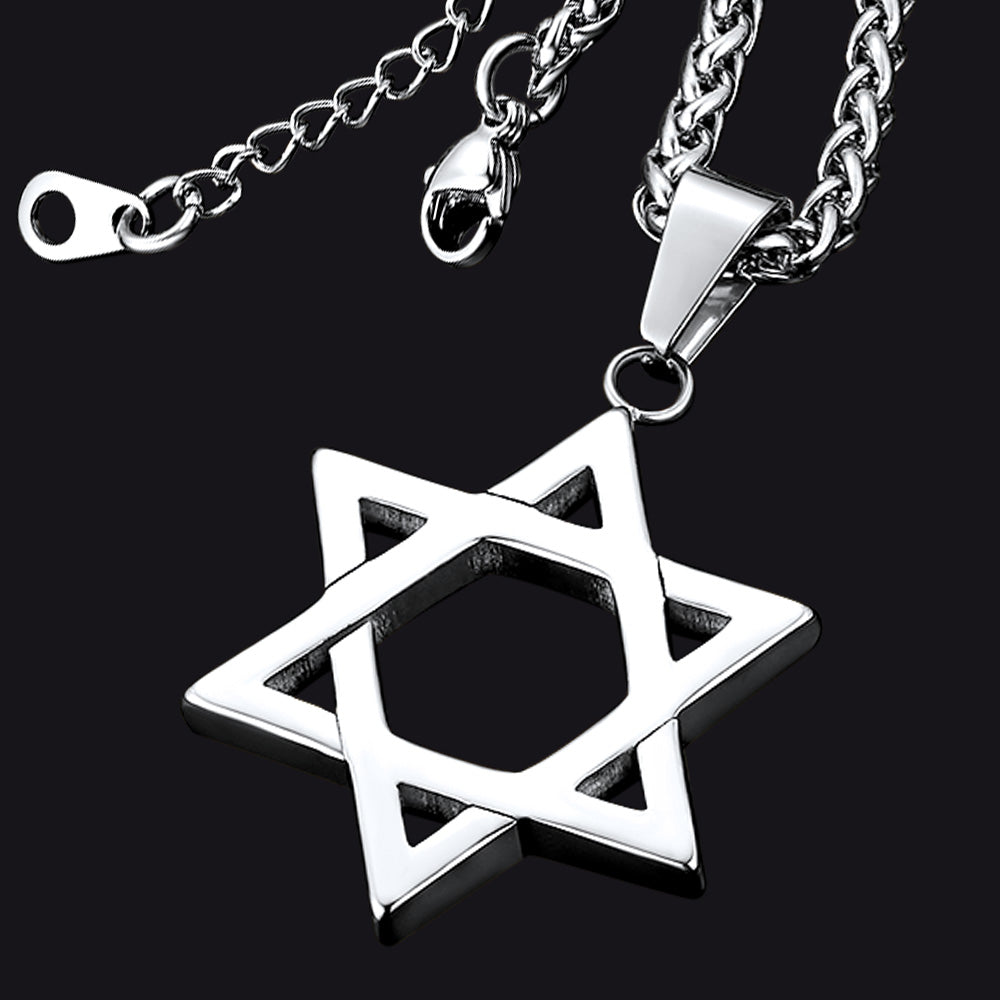 Colar Judaico Magen Estrela de Davi Masculino Feminino
