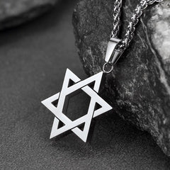 Colar Judaico Magen Estrela de Davi Masculino Feminino