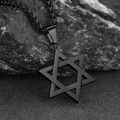 Colar Judaico Magen Estrela de Davi Masculino Feminino