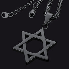 Colar Judaico Magen Estrela de Davi Masculino Feminino