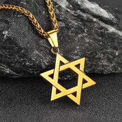 Colar Judaico Magen Estrela de Davi Masculino Feminino