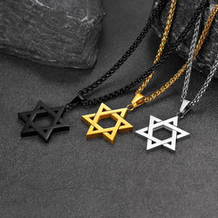 Colar Judaico Magen Estrela de Davi Masculino Feminino