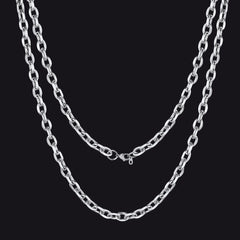 Klassische Rolo-Gliederkette, 18–30 Zoll Kette für Männer