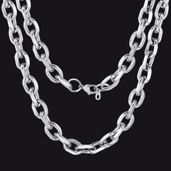 Klassische Rolo-Gliederkette, 18–30 Zoll Kette für Männer