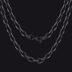 Klassische Rolo-Gliederkette, 18–30 Zoll Kette für Männer