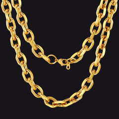 Klassische Rolo-Gliederkette, 18–30 Zoll Kette für Männer