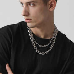 Klassische Rolo-Gliederkette, 18–30 Zoll Kette für Männer