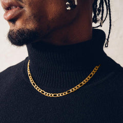 Figaro-Gliederkette, kubanische Halskette für Männer und Frauen, 4/6/9/13 mm Breite