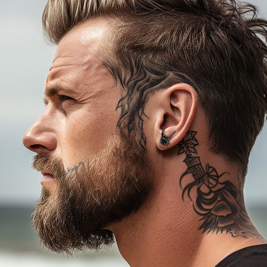 Rock Hand Skelett Ohrstecker für Herren