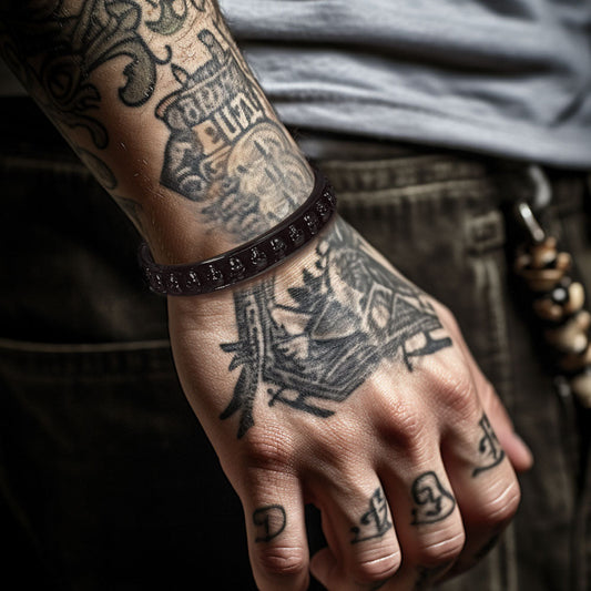 Totenkopf Manschette Gothic Punk Armreifen Armband