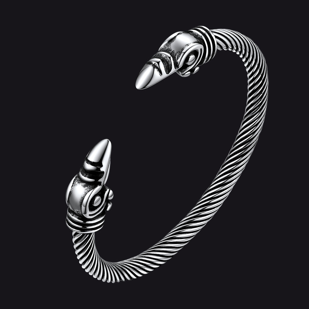 Pulseira Casaivy Viking Raven Cuff