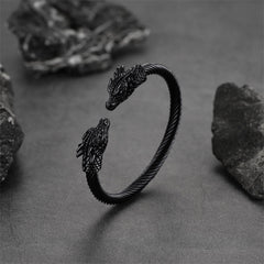 Armreif mit Drachenkopf-Motiv