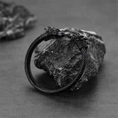 Armreif mit Drachenkopf-Motiv