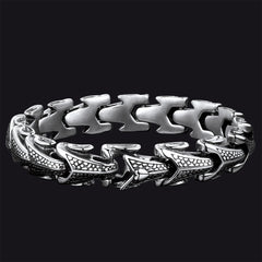 Pulseira Chunky Dragon Chain em Aço Inoxidável