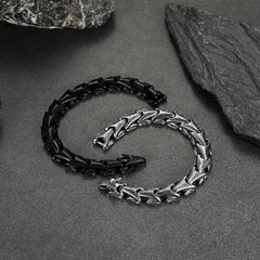 Pulseira Chunky Dragon Chain em Aço Inoxidável