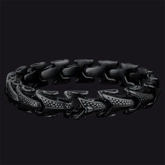 Pulseira Chunky Dragon Chain em Aço Inoxidável
