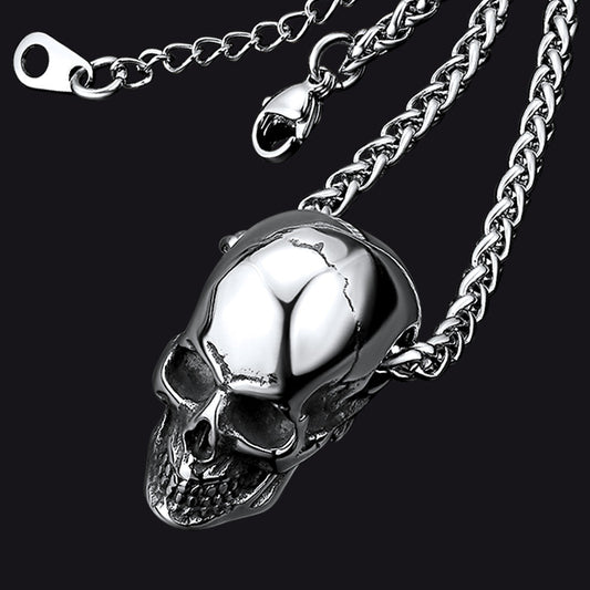 Gothic Totenkopf Halskette Anhänger Herren