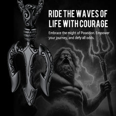 Poseidon Dreizack Halskette Antikes Griechenland Amulett Anhänger