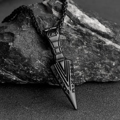 Colar Viking Odin Espada Runas Masculino