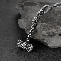Thors Martelo Colar Viking Mjolnir Charme Masculino