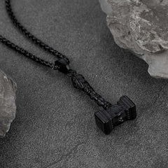Thors Martelo Colar Viking Mjolnir Charme Masculino