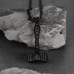 Thors Martelo Colar Viking Mjolnir Charme Masculino