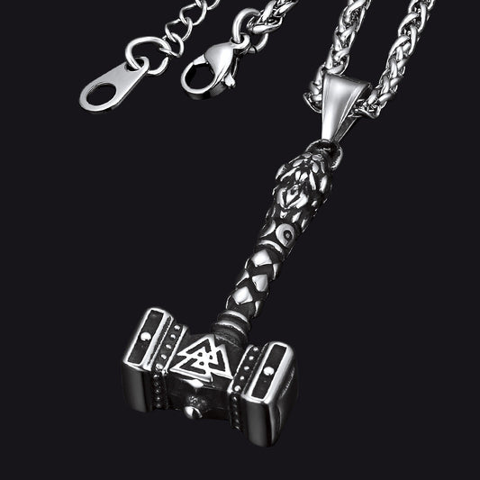 Thors Hammer Halskette Wikinger Mjolnir Charm Herren