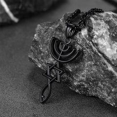 Messianisches Siegel Jerusalem Halskette Amulett Anhänger