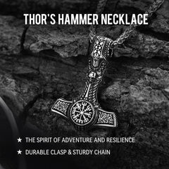 Wikinger Thors Hammer Mjolnir Halskette Anhänger Schmuck Geschenk Männer