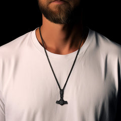 Wikinger Thors Hammer Mjolnir Halskette Anhänger Schmuck Geschenk Männer