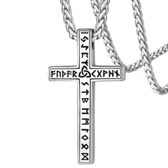 Kreuz Halskette Wikinger Rune Amulett Anhänger Männer Frauen