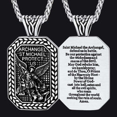 Ovale Erzengel-Heiliger-Michael-Halskettenmedaille