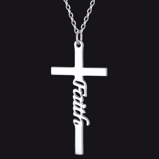 Christian Faith Kreuz Halskette Anhänger Männer Frauen