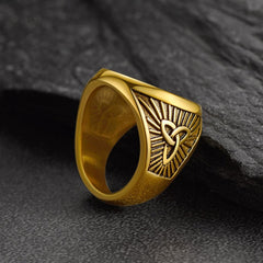Viking Thors Martelo Anel Runas Homens