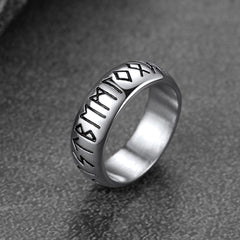 Norse Viking Runes Ring Stainless Steel Ring Men