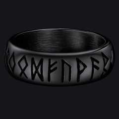 Norse Viking Runes Ring Stainless Steel Ring Men