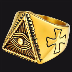 All Seeing Eye Ring Eye Providence Ring Men