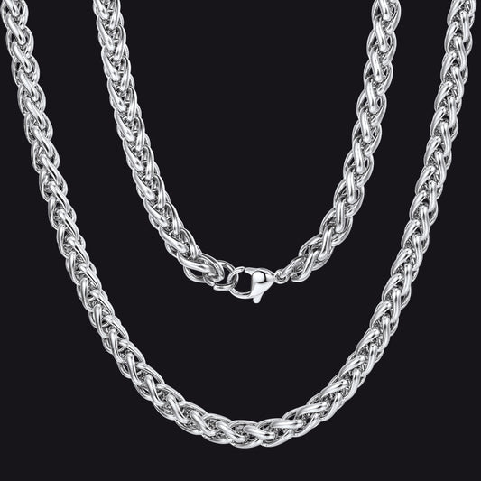 Spiga Wheat Chain Link Necklace for Men