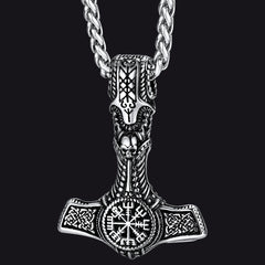 Wikinger Thors Hammer Mjolnir Halskette Anhänger Schmuck Geschenk Männer