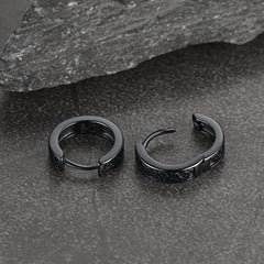 Keltischer Knoten-Huggie-Creolen aus Sterlingsilber für Herren
