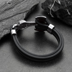 Wikinger Mjolnir Thors Hammer Lederarmband