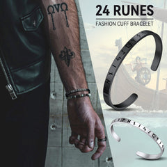 Pulseira de punho com runas nórdicas vikings
