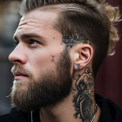 Norse Viking Wolf Stud Earrings For Men