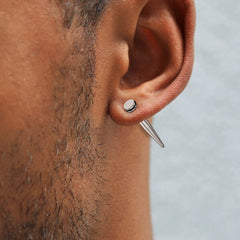 Punk Spike Stud Earrings For Men 3 Pairs