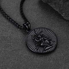 Baphomet Satanische Ziege Leviathan Kreuz Halskette Männer