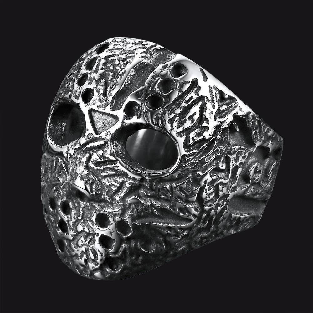 Anel de máscara gótica Jason Voorhees masculino