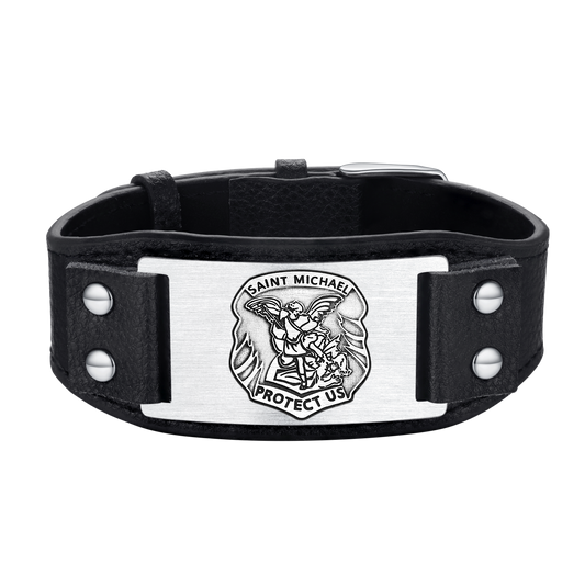 Saint Michael Lederarmband Geschenkarmband