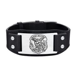 Saint Michael Lederarmband Geschenkarmband