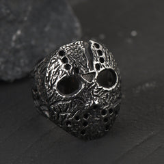 Anel de máscara gótica Jason Voorhees masculino