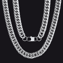 Colar feminino com corrente grossa de Miami Cuban Curb